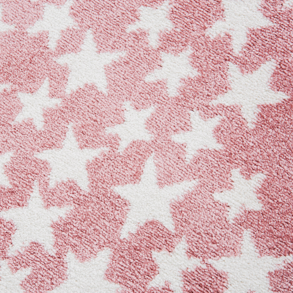 Ružový koberec KIDS HVIEZDA 80x150 cm