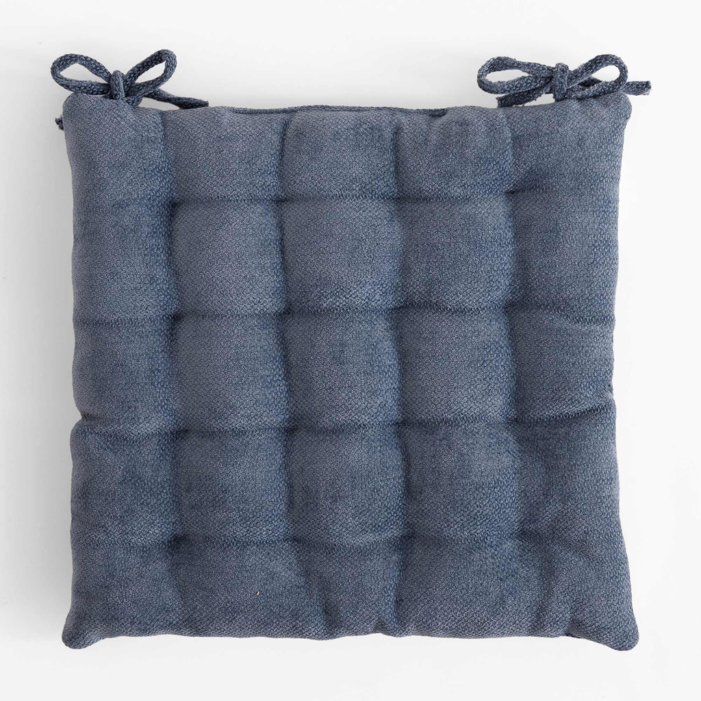 Podsedák na stoličku modrý DALLAS 40x40 cm