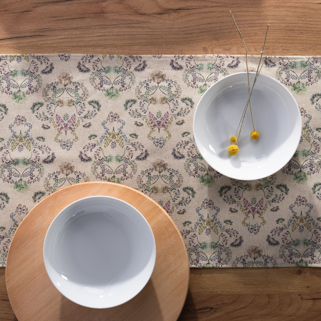 Behúň na stôl GRACE s kvetinovým vzorom 40x135 cm