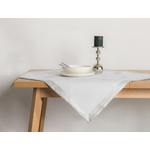 Vianočný obrus bielo-strieborný JULE 85x85 cm