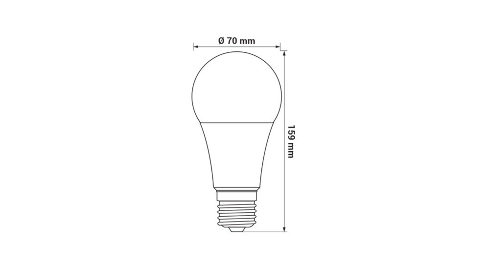 Žiarovka LED E27 19W studená farba ORO-ATOS-E27-A70-19W-CW
