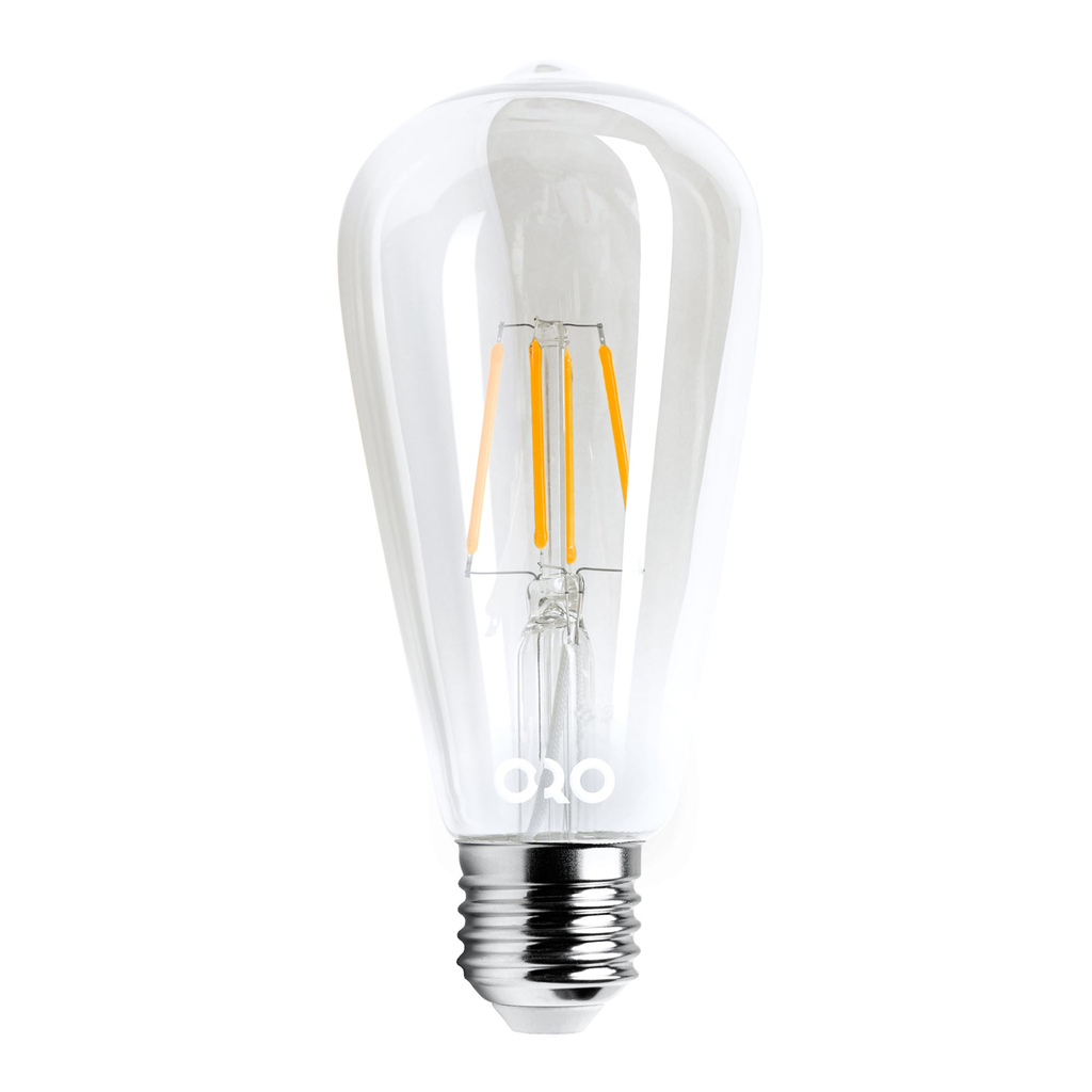 Dekoratívna retro LED žiarovka E27 8W teplá farba ORO-E27-ST64-FL-CLARO-8W-WW