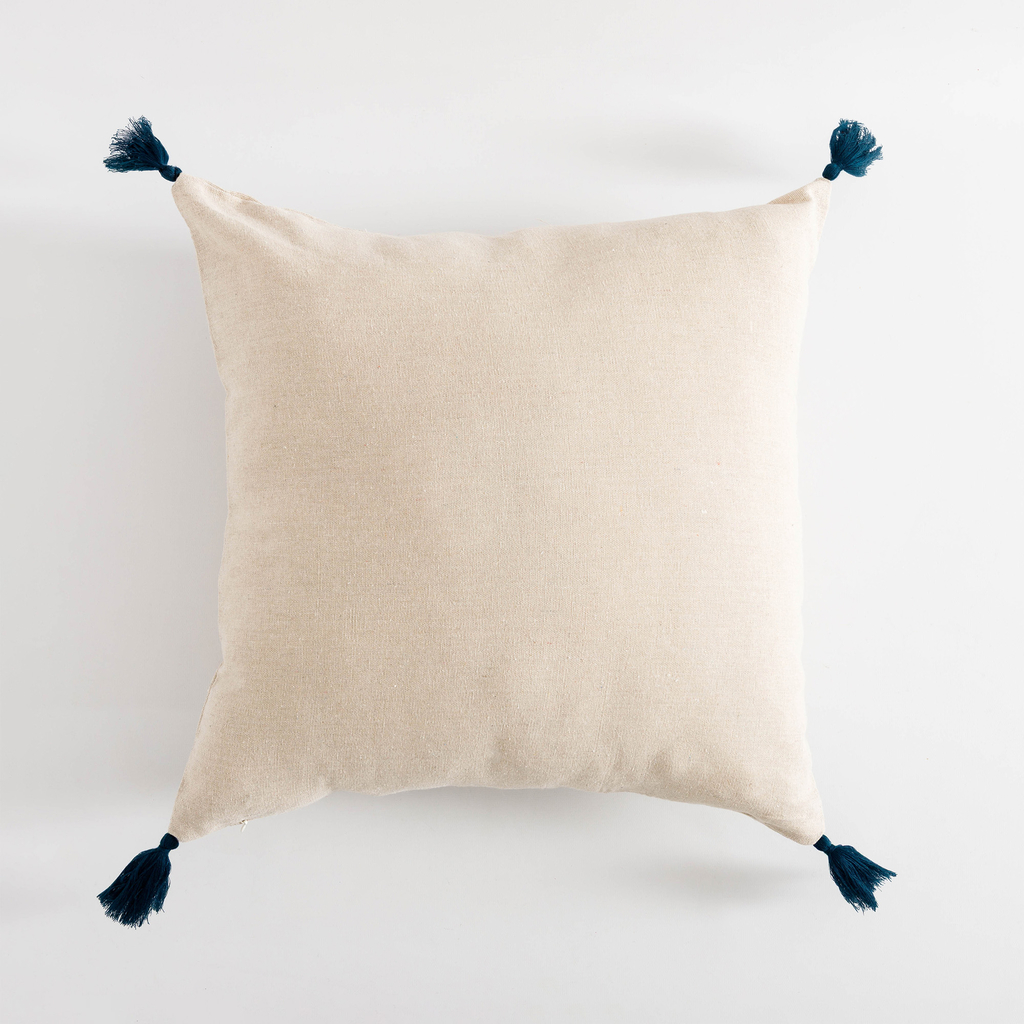 Dekoračná obliečka so strapcami modrá FLORIA 45x45 cm