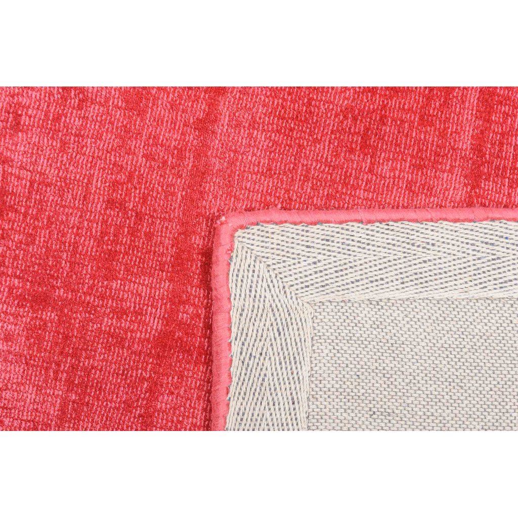 Ručne tkaný červený viskózový koberec PREMIUM 280x380 cm