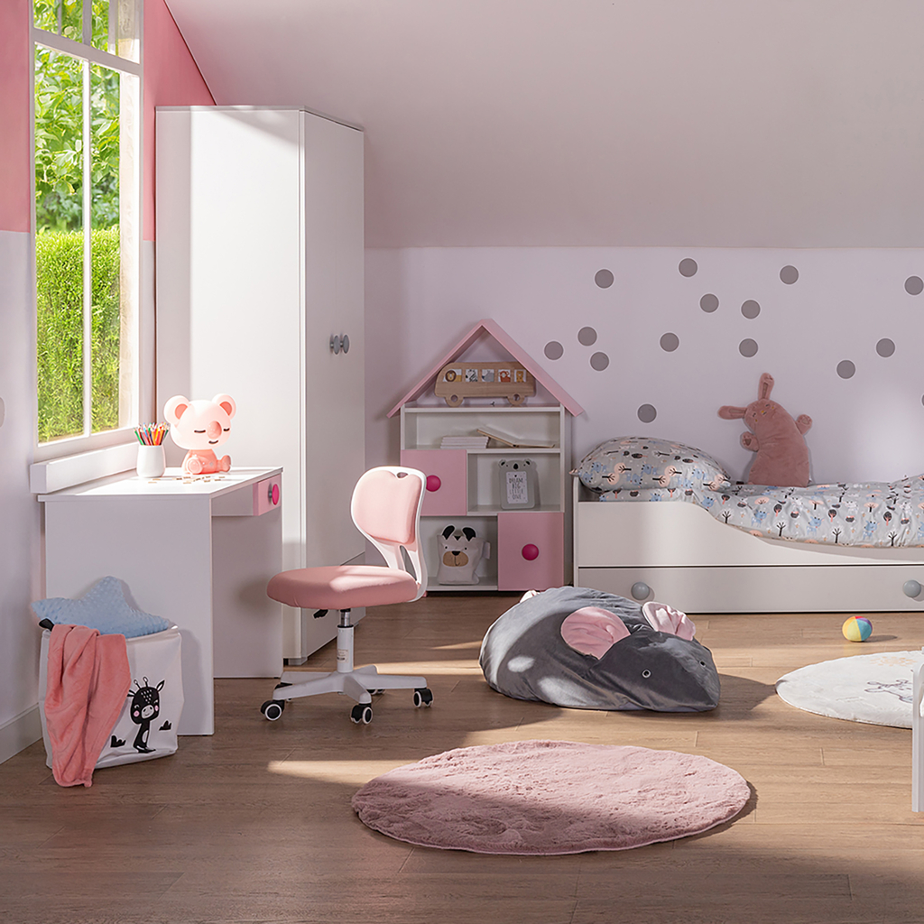 Knižnica domček TOP BABY ružová