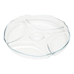 PATISSERIE PASABAHCE delený sklenený tanier 30 cm