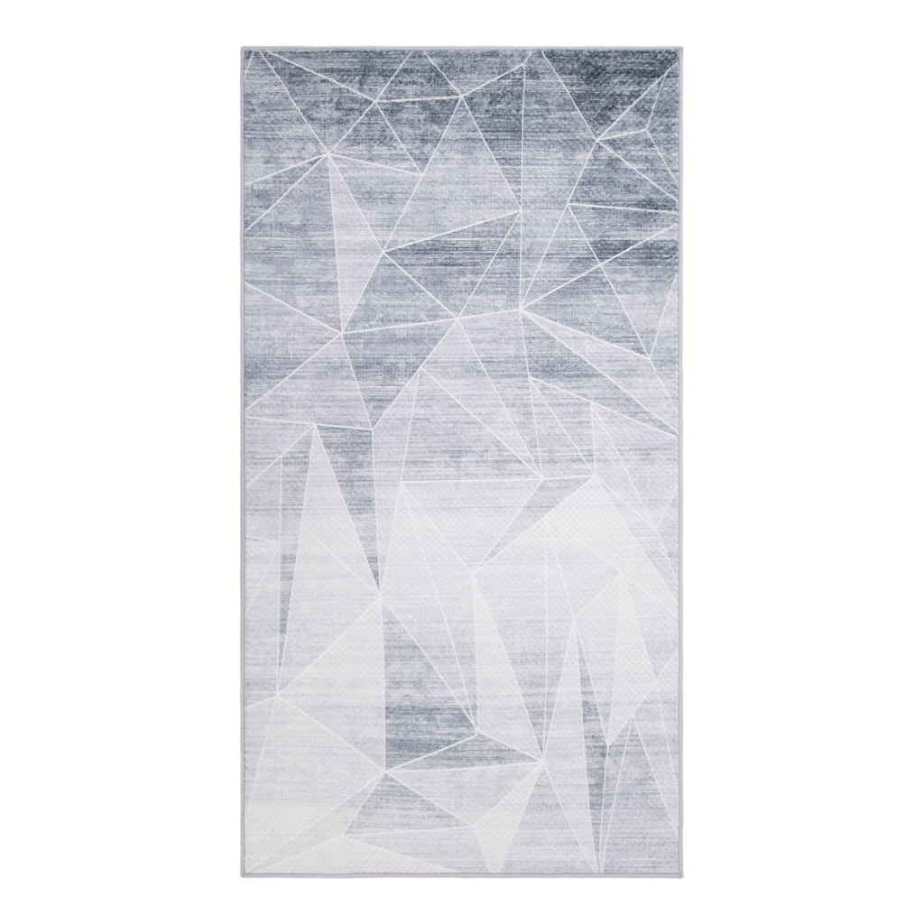 Geometrický koberec PUERTO svetlosivý 80x150 cm