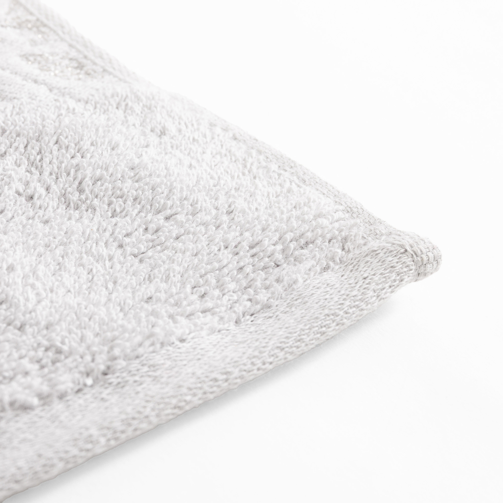 Súprava 2 uterákov strieborná/oceľová BLINK