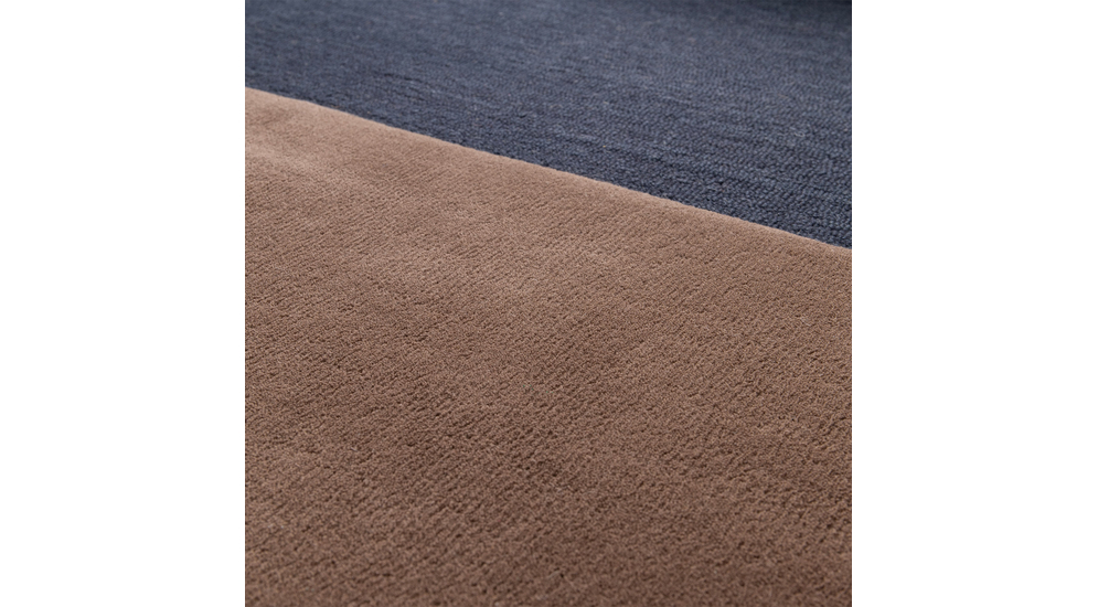 Vlnený koberec ELEMENTS do obývačky hnedo-tmavomodrý 160x230 cm