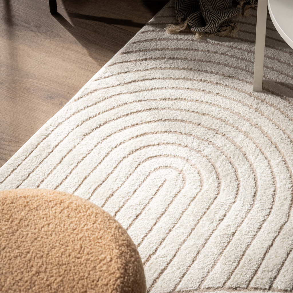 Moderný koberec RIMINI do predsiene, krémový 80x150 cm