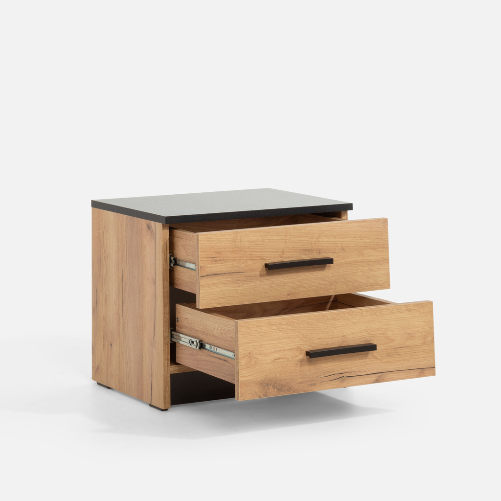 Sada 2 nočných stolíkov so zásuvkami MALI