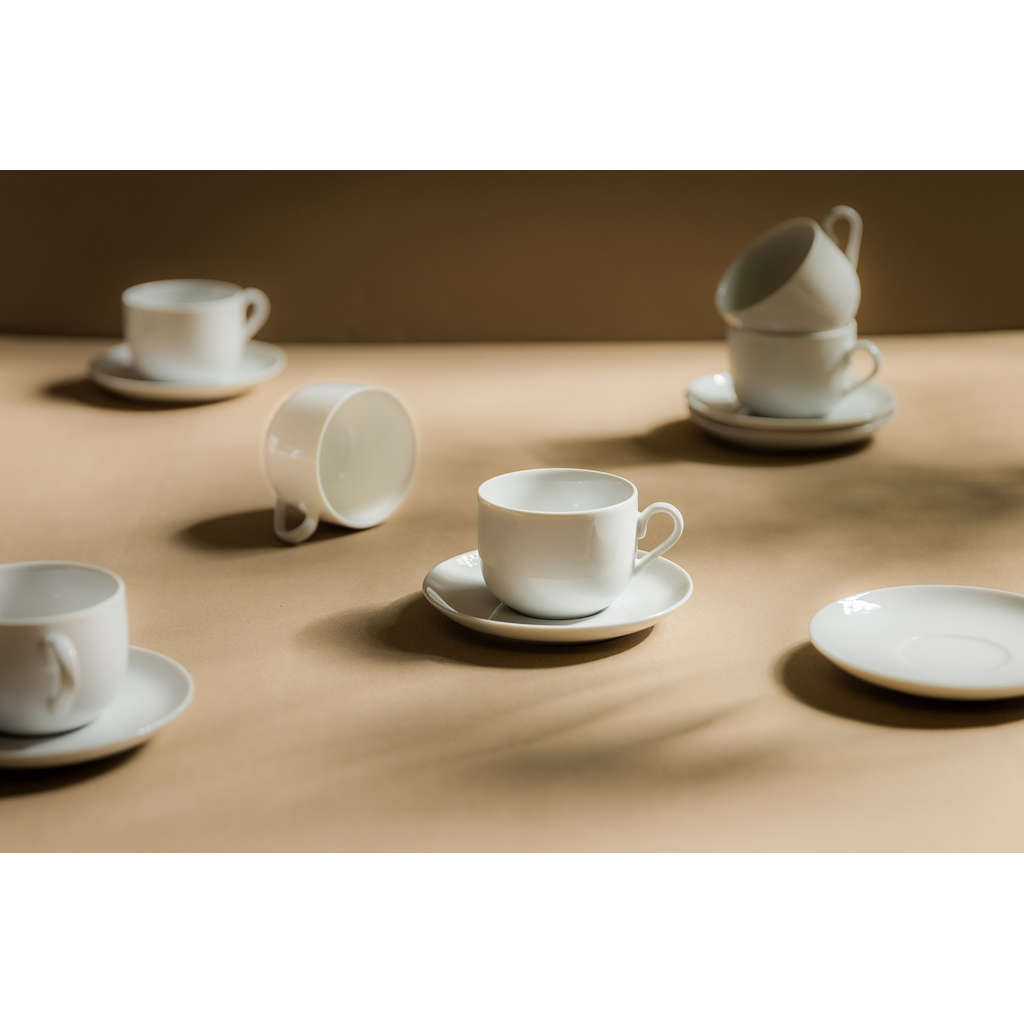 Súprava šálok s podšálkami NORA, 12 ks