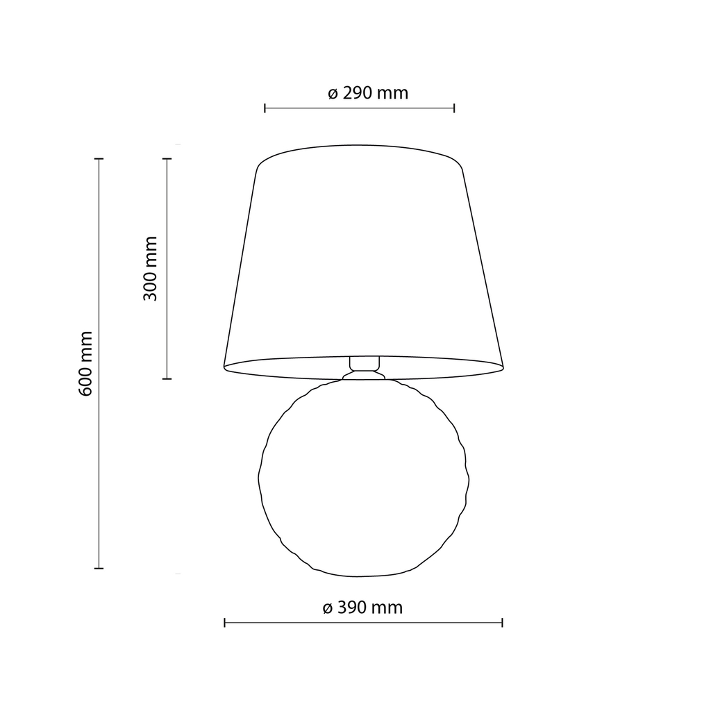 Stolná lampa mätovo-béžová SANTANA