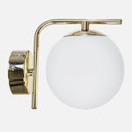 Moderná nástenná lampa bielo-zlatá AURORA