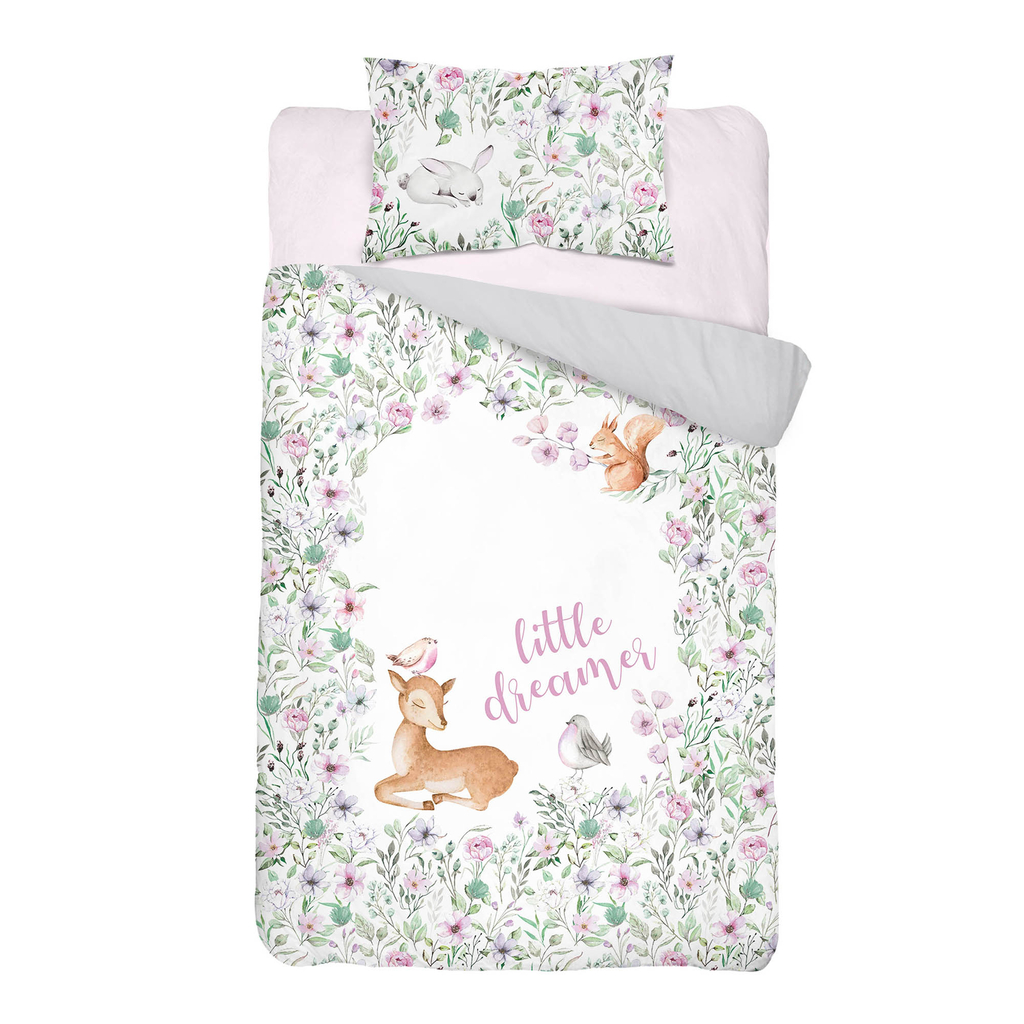 Bambusové obliečky do postieľky SRNKA 100x135 cm