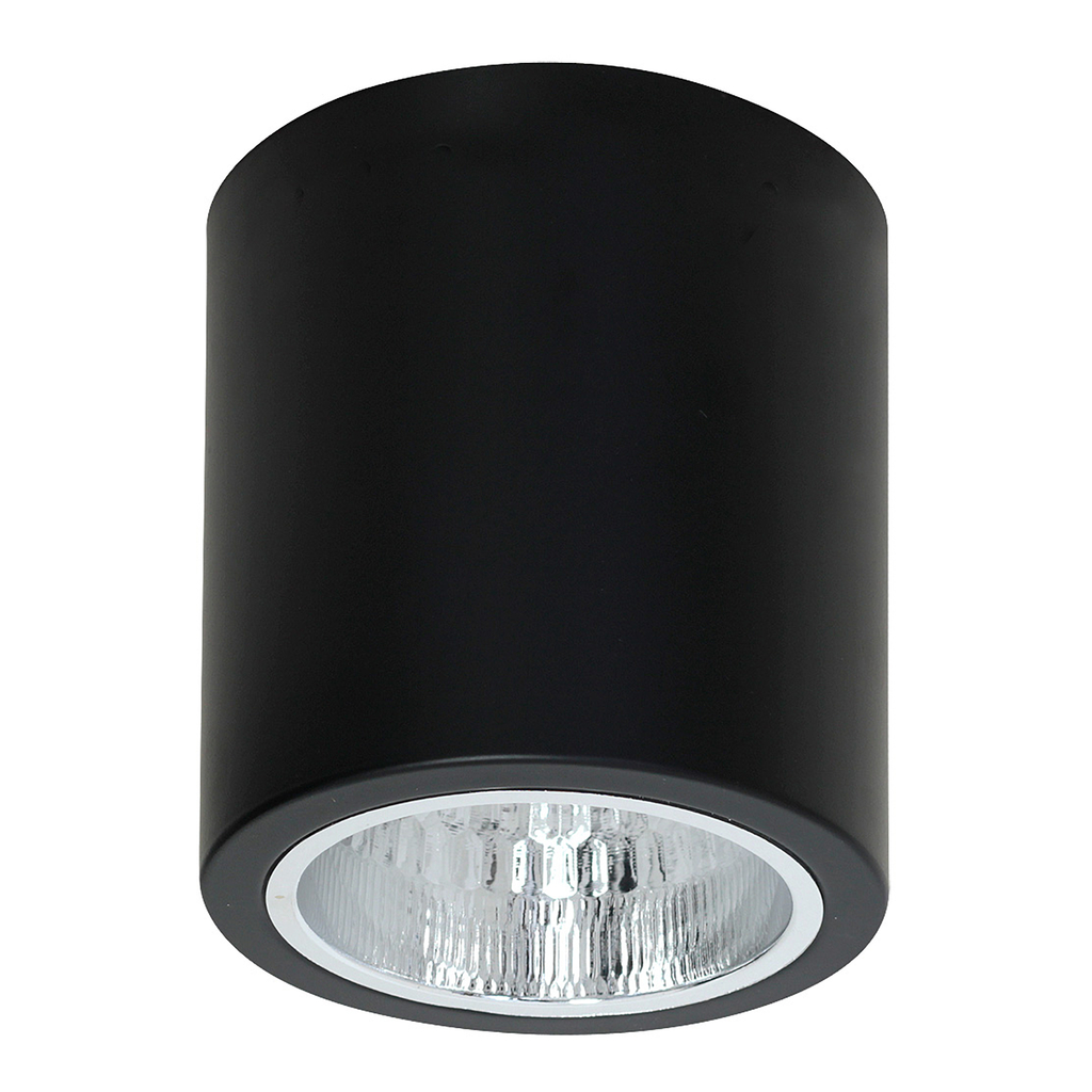 Reflektor 1-bodový čierny ROUND, priemer 13,3 cm
