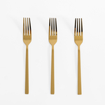 Vidlička SHINY GOLD PIANO, súprava 3 ks.