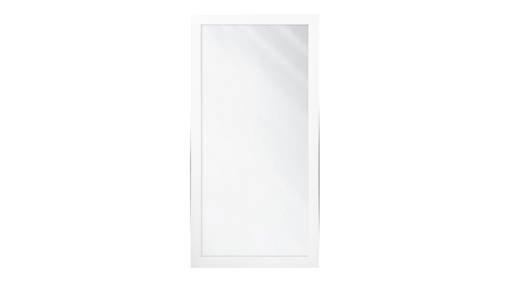 Zrkadlo s matným bielym rámom SLIM 67,5 x 127,5 cm