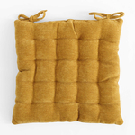 Podsedák na stoličku horčicový DALLAS 40x40 cm