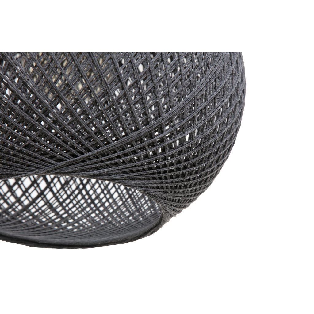 Závesné svietidlo YUMAK boho pletené sivé