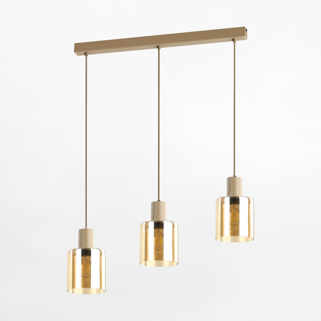 Závesné svietidlo svetlohnedé SIERRA SABIA III