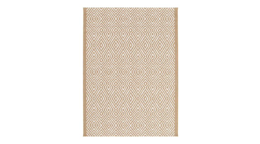 Koberec GINO s kosoštvorcovým vzorom, béžový 120x170 cm