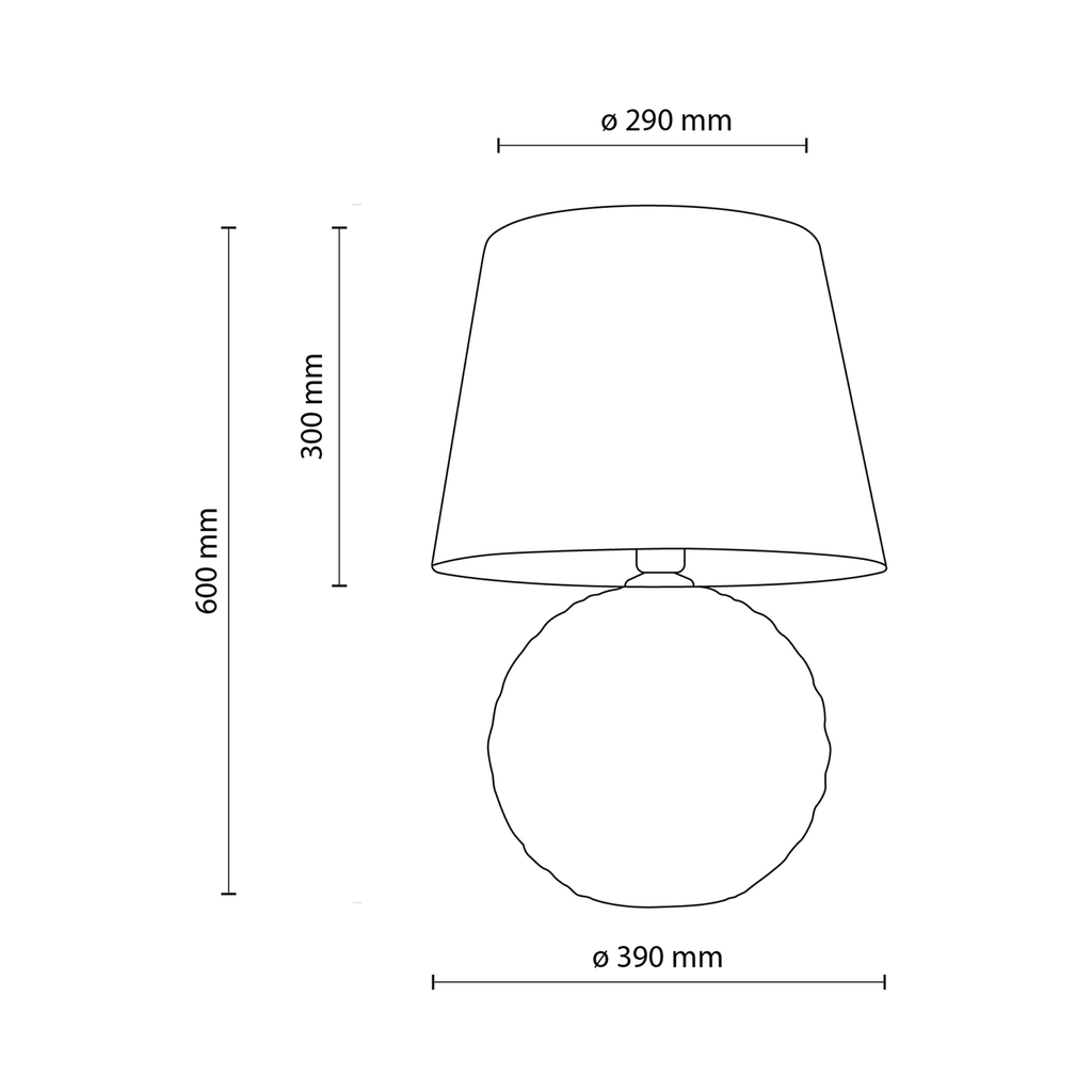 Stolná lampa čierna SANTANA