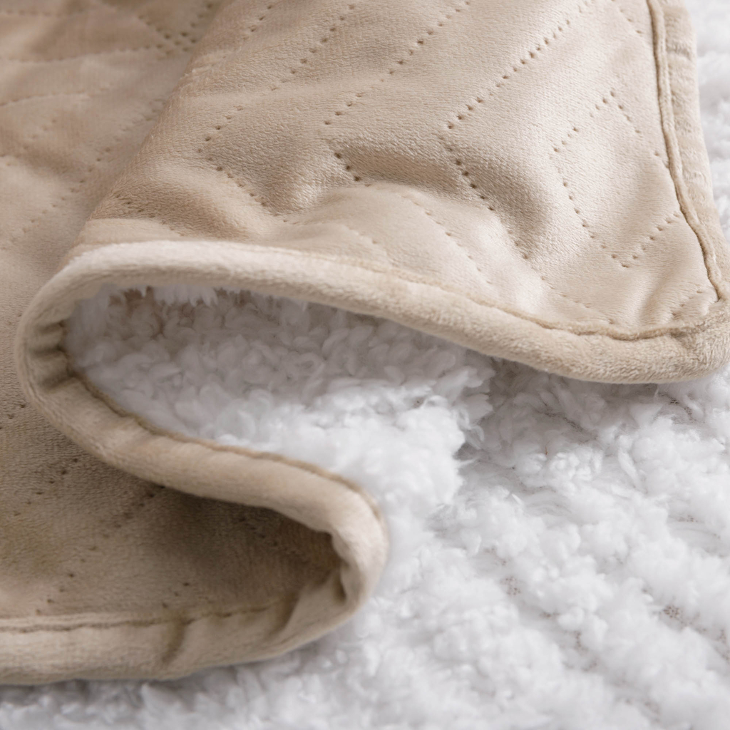 Prehoz na posteľ v béžovej farbe CALDO 180x200 cm