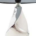 Keramická stolná lampa čierno-strieborná 31 cm