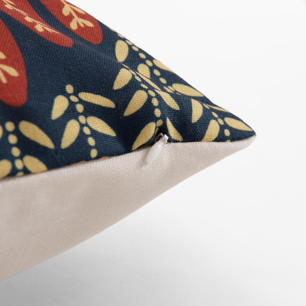 Obliečka na vankúš s farebným vtákom v bielej farbe DALI 45x45 cm