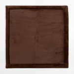 Štvorcový koberec PUFFY SOFT, hnedý, 80x80 cm