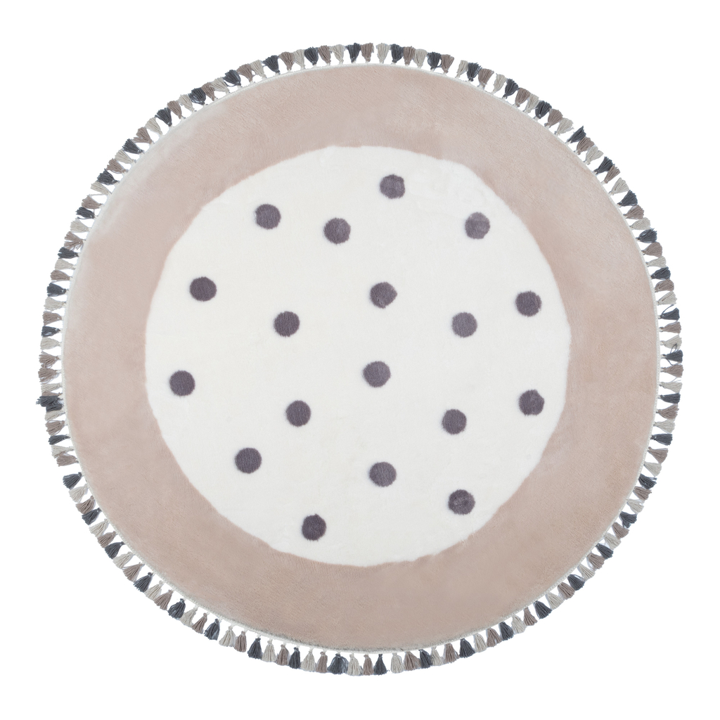 Okrúhly koberec s bodkami MUUM 120 cm