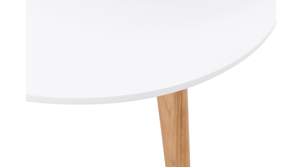 Príručný stolík GAVINO, biela/dub