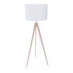 Svietidlo na drevenom statíve tienidlo biele DOVE