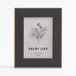 Rám na fotografiu v boho štýle 13x18 cm čierny