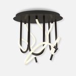 Stropné LED svietidlo v čiernej farbe BALBO 50 cm