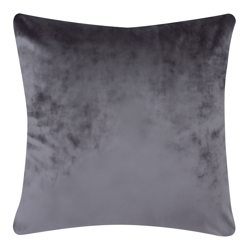 Dekoratívna obliečka na vankúš zamatová sivá MIRAGE 45x45 cm