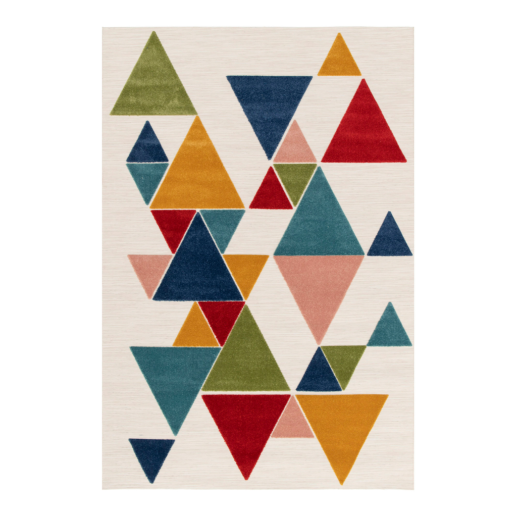 3D moderný koberec v trojuholníkoch PICTO 123x170 cm