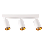 Lišta 3-bodový reflektor bielo-zlatý MARIBEL III