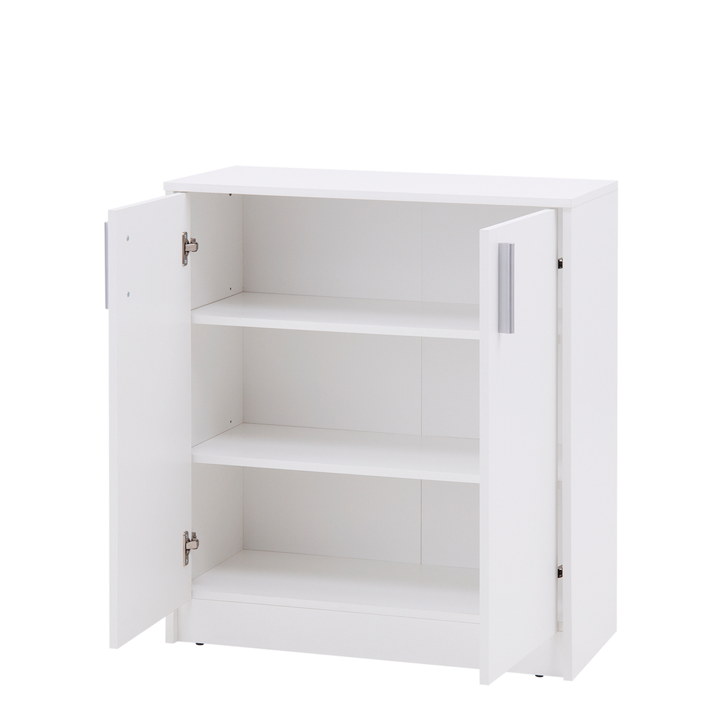 Komoda dvojdverová biela OPTI vysoká 85 cm