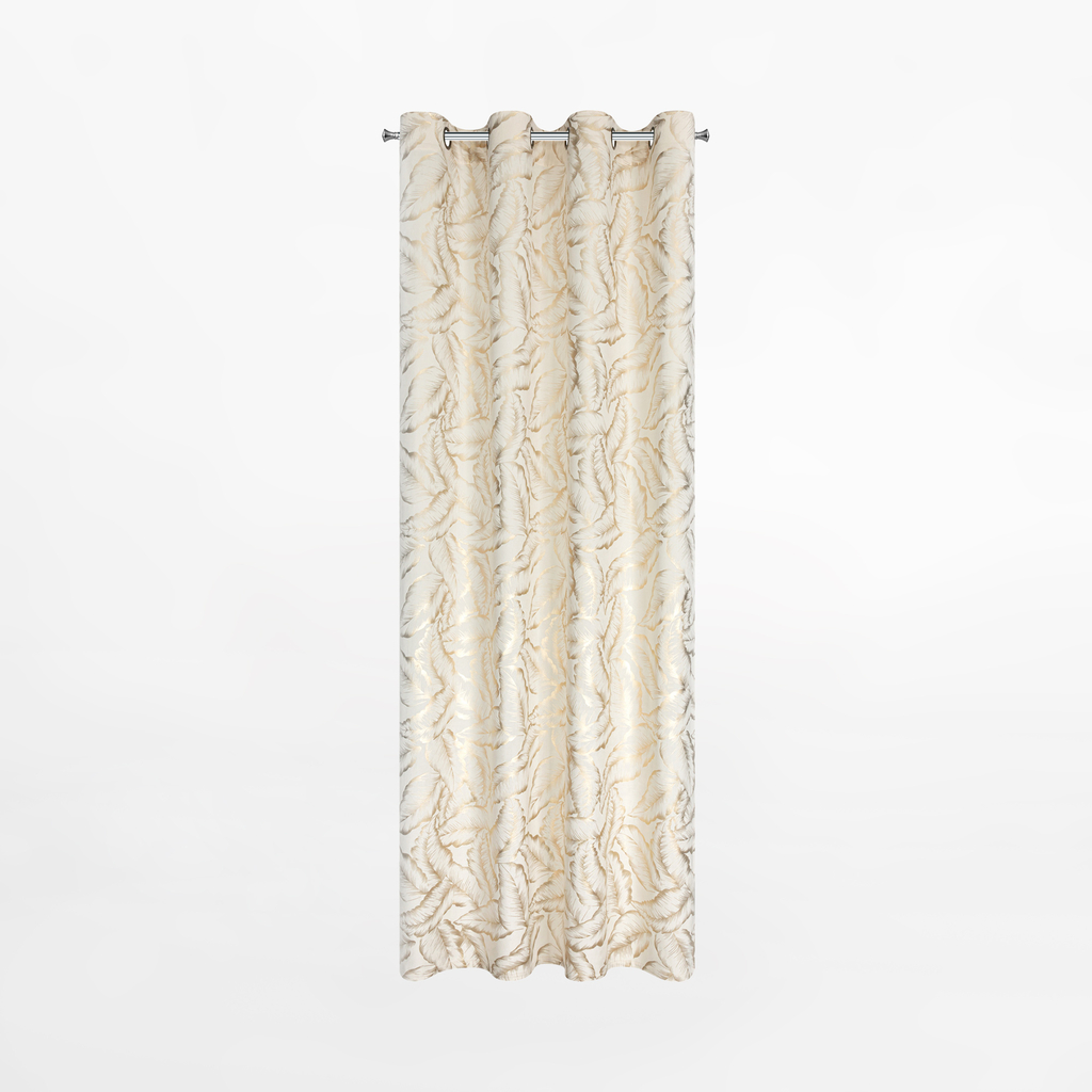 Záves na kolieskach krémová MILENA 140x250 cm