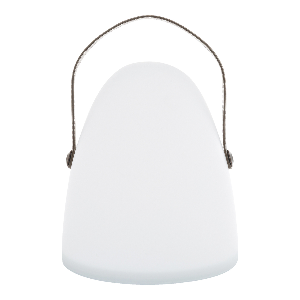 Dekoratívna stolná LED lampa LUKA bielo-hnedá 30 cm