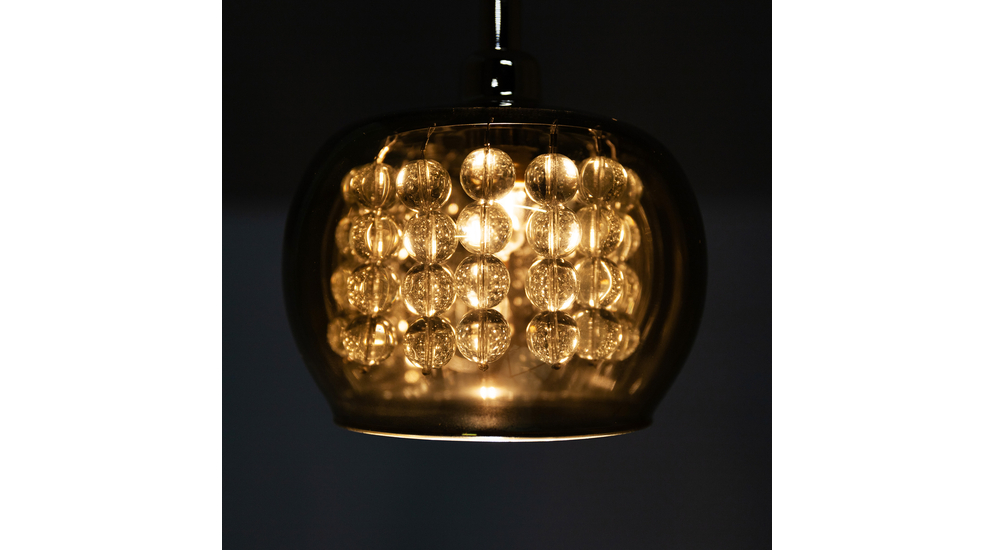 Zlatá závesná lampa CRYSTAL 13 cm
