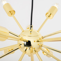 Loftové závesné svietidlo MANDI zlaté 51 cm