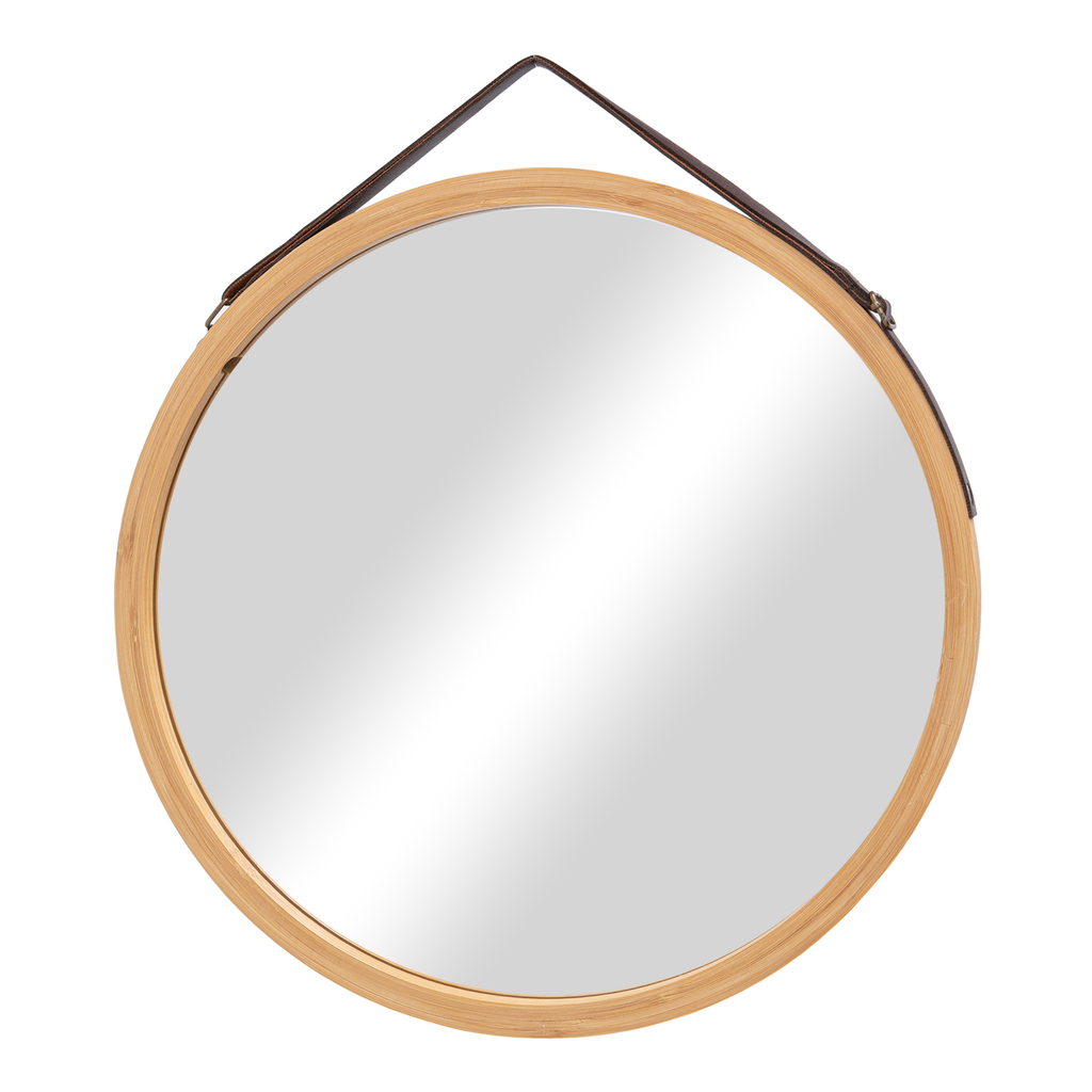 Okrúhle zrkadlo BAMBOO 38 cm