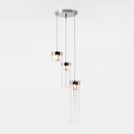 Závesné svietidlo strieborné GEM 3xG9