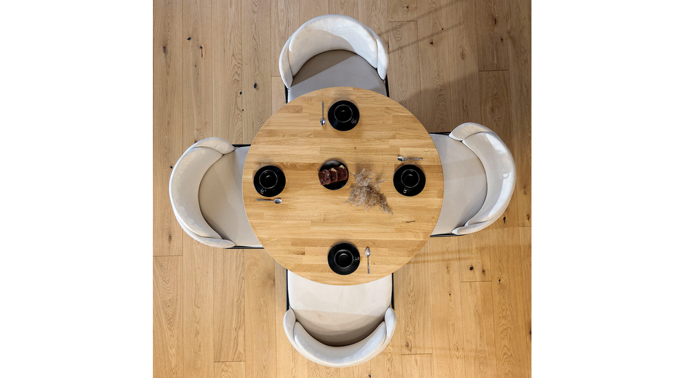 Okrúhly drevený stôl VERNI 100 cm