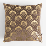 Dekoračná obliečka na vankúš v hnedej farbe DEKAR 45x45 cm