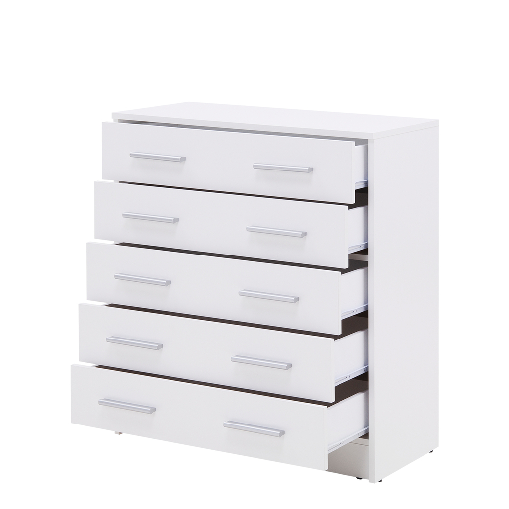 Komoda so zásuvkami biela OPTI