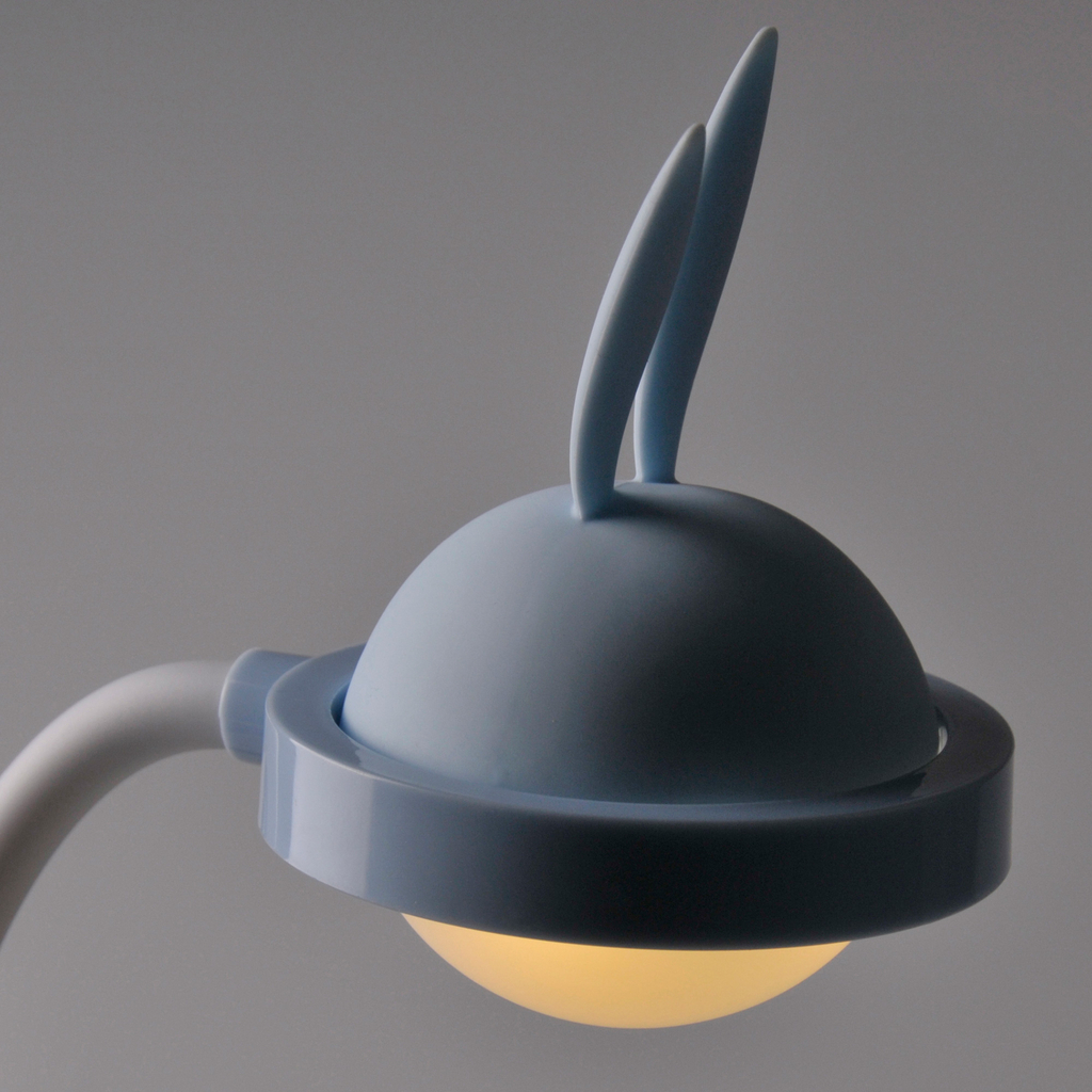 Stolná lampa detská modrá LED USB RABBIT